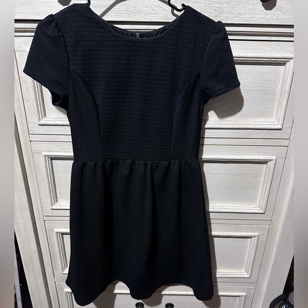 Black mini dress